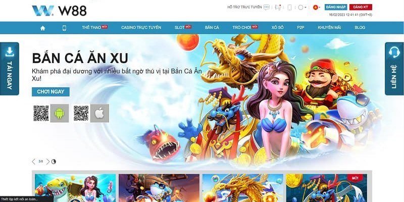 Đôi nét về sảnh bắn cá W88